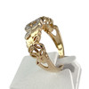 BAGUE d'occasion or 750 jaune diamants - vue V2