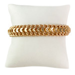 Bracelet d'occasion or 750 jaune maille américaine 18,5 cm - vue 1