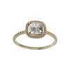 Bague d'occasion or 375 jaune zirconias - vue V1