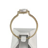 Bague d'occasion or 375 jaune zirconias - vue V3