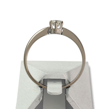 Solitaire d'occasion or 750 blanc diamant