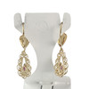 Boucles d'oreilles pendants d'occasion or 750 jaune rubis - vue V3