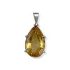 Pendentif d'occasion or 750 blanc citrine - vue V1