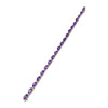 Bracelet d'occasion or 750 blanc maille fantaisie améthyste 18,5 cm - vue V2