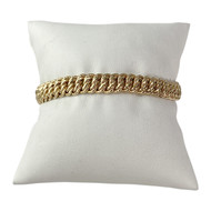Bracelet d'occasion or 750 jaune maille américaine 17 cm
