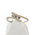 Bague d'occasion or 375 2 tons zirconias - vue 1