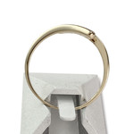 Bague d'occasion or 375 2 tons zirconias - vue 3