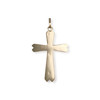 Pendentif croix d'occasion or 750 jaune - vue V2