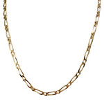 Chaîne d'occasion or 750 jaune maille cheval alternée 51,5 cm - vue 1