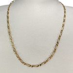 Chaîne d'occasion or 750 jaune maille cheval alternée 51,5 cm - vue 2