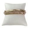 Bracelet d'occasion or 750 jaune maille fantaisie 19,5 cm - vue V1