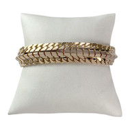 Bracelet d'occasion or 750 jaune maille fantaisie 19,5 cm
