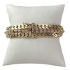 Bracelet d'occasion or 750 jaune maille fantaisie 19,5 cm - vue V2