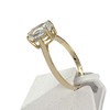 Bague d'occasion or 750 jaune aigue marine - vue V2