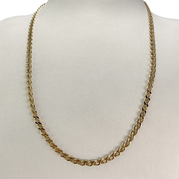 Chaîne d'occasion or 750 jaune maille marine 51,5 cm