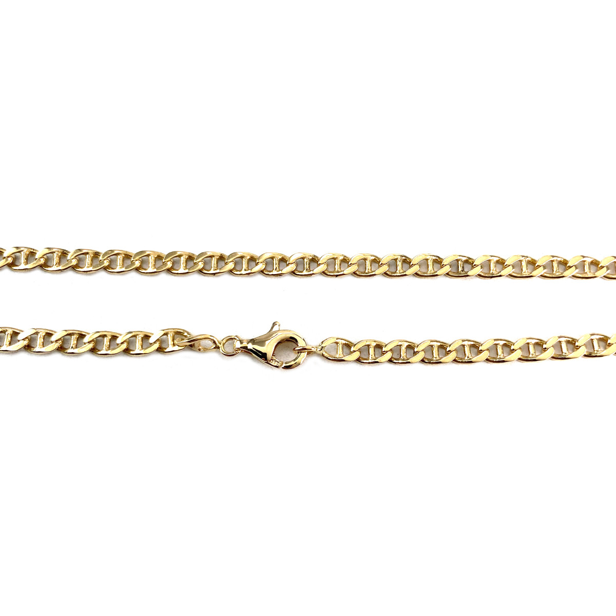 Chaîne d'occasion or 750 jaune maille marine 51,5 cm - vue 3