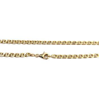 Chaîne d'occasion or 750 jaune maille marine 51,5 cm