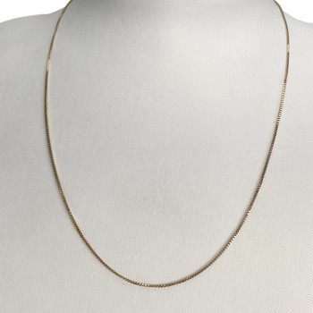 Used 750 yellow gold Venetian link chain, 52 cm