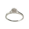 Bague d'occasion or 375 blanc diamants - vue V1