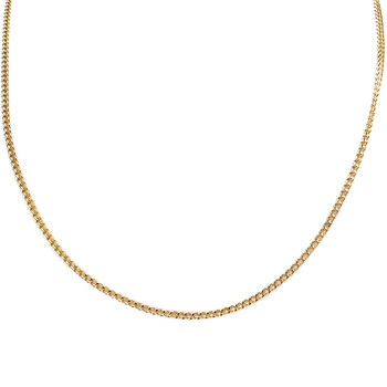 Chaîne d'occasion or 750 jaune maille gourmette 47 cm