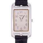 Montre d'occasion HERMES Cape Cod femme quartz bracelet cuir cresus - vue D1