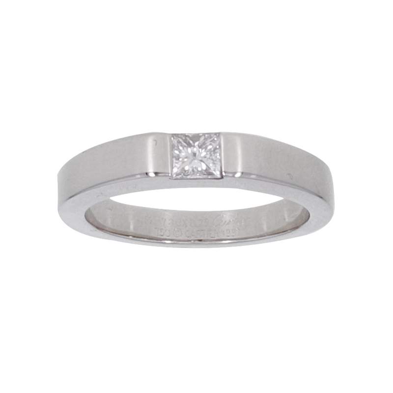 Bague d'occasion CARTIER Tank femme or blanc 750/1000 - vue 1