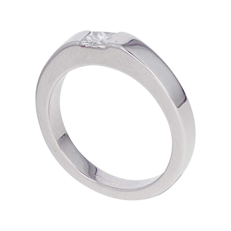 Bague d'occasion CARTIER Tank femme or blanc 750/1000 - vue 2