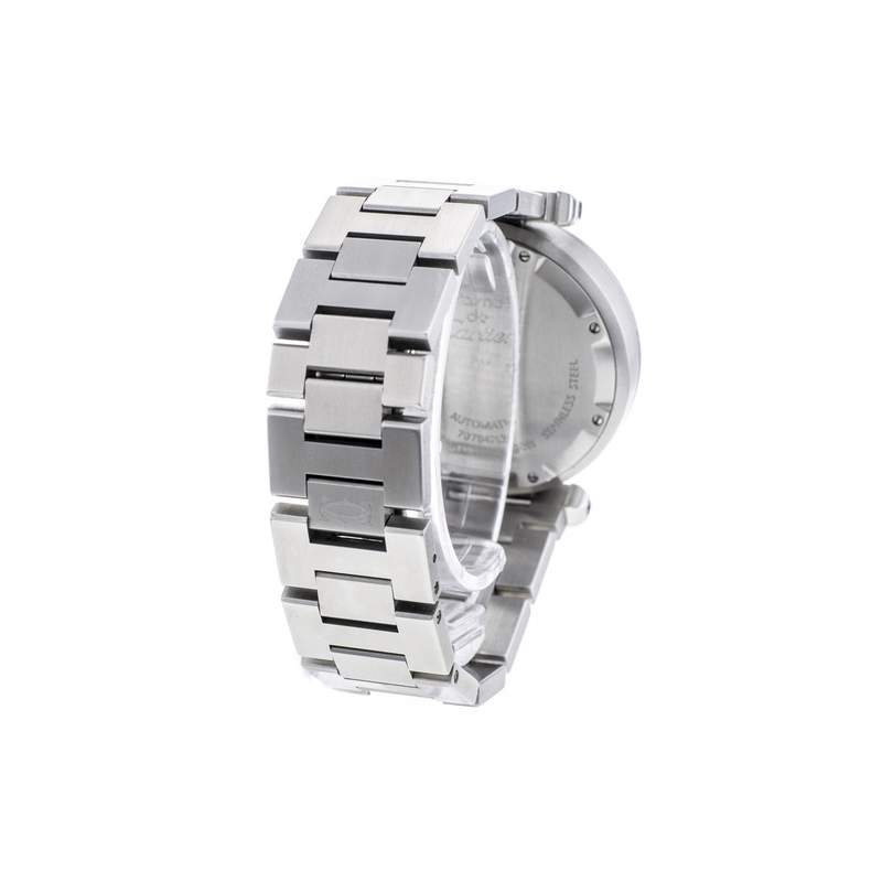 Montre d'occasion CARTIER Pasha femme automatique bracelet acier - vue 3