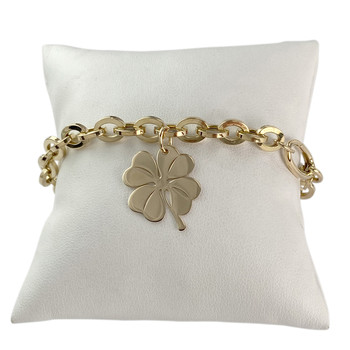 Bracelet d'occasion or 750 jaune saphir 19 cm