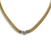 Collier d'occasion 2 ors 750 diamant 43 cm - vue V1