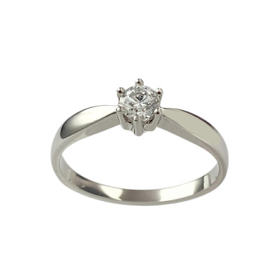 Bague d'occasion platine gris diamant - vue 1