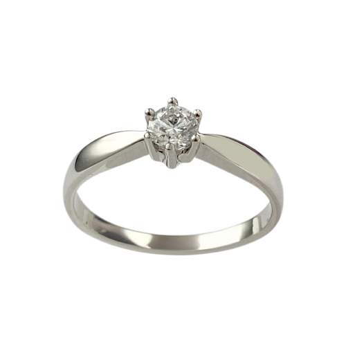 Bague d'occasion platine gris diamant