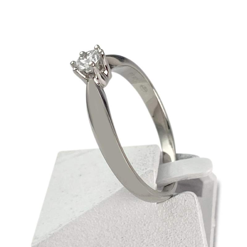 Bague d'occasion platine gris diamant - vue 2
