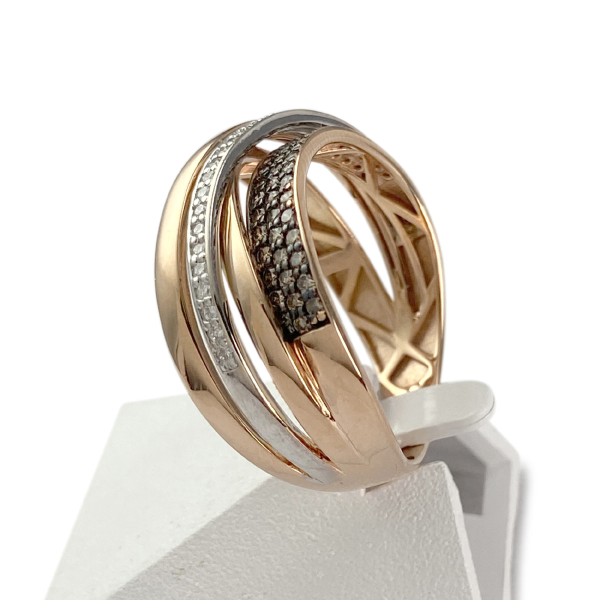 Bague d'occasion or 750 jaune diamant diamant - vue 2