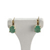 Boucles d'oreilles d'occasion or 375 jaune emeraude - vue V1