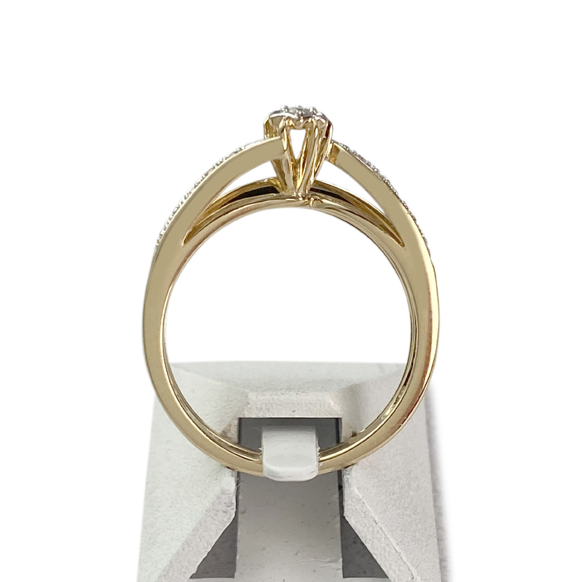 Bague d'occasion or 750 jaune diamant - vue 3