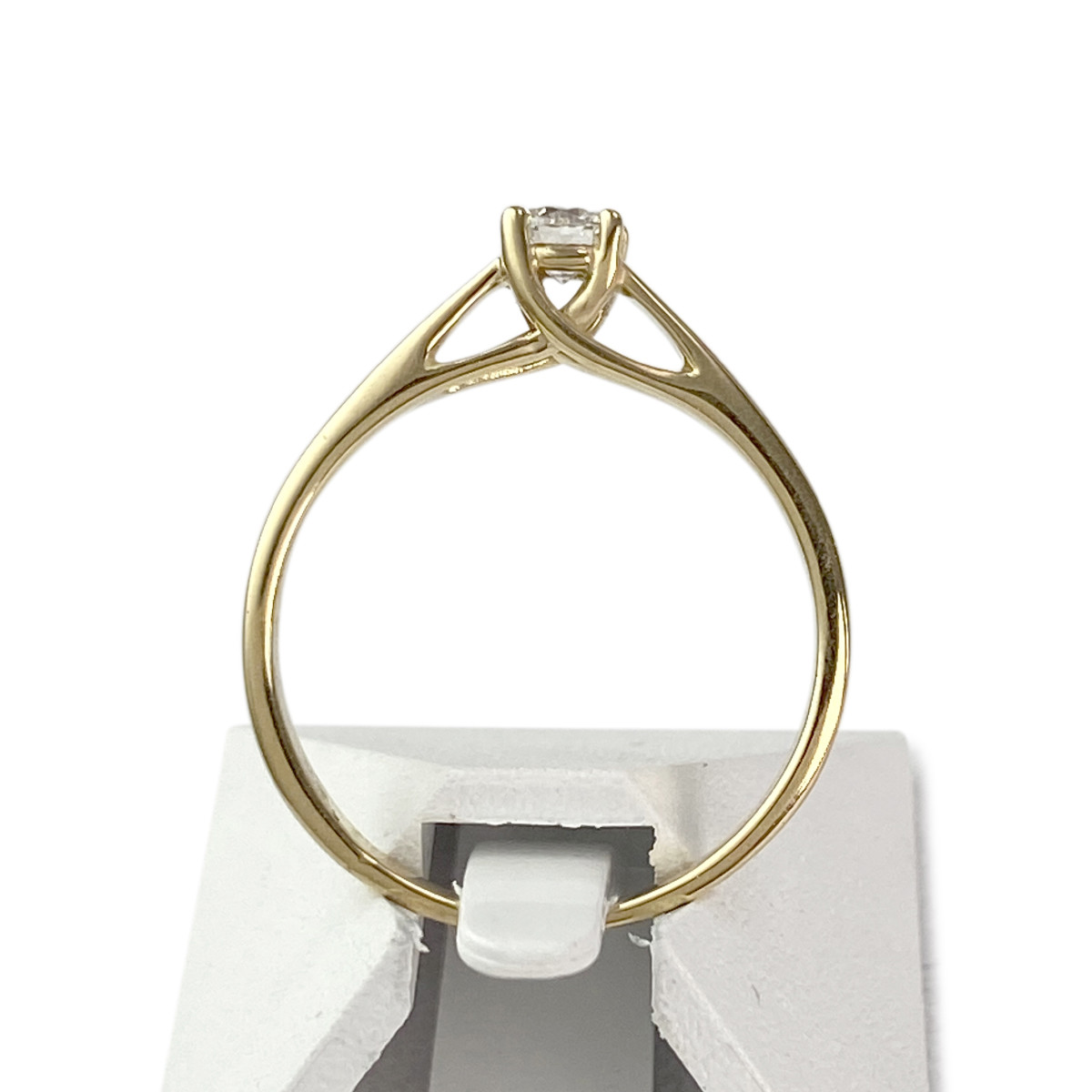 Solitaire d'occasion gold 750 yellow diamond - view 3