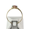 Bague d'occasion or 750 jaune rubis saphir emeraude - vue V3