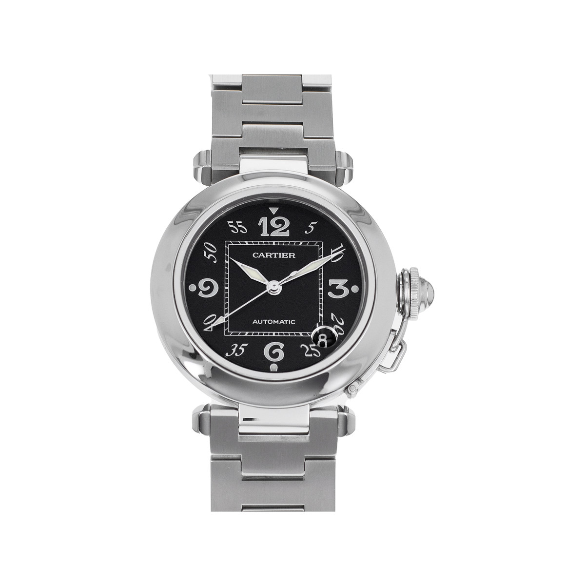 Tweedehands horloge CARTIER Pasha gemengde automatische stalen armband