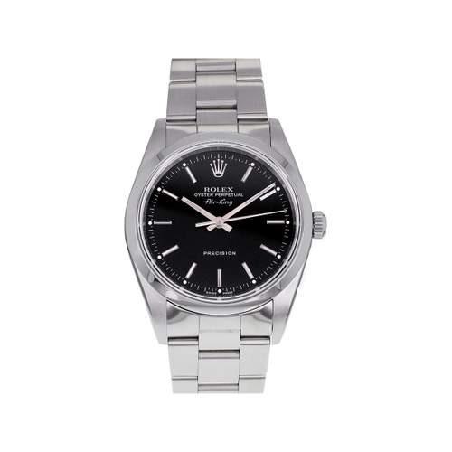 Montre d'occasion ROLEX Air King homme automatique bracelet acier