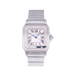 Montre d'occasion CARTIER Santos mixte quartz bracelet acier - vue 1