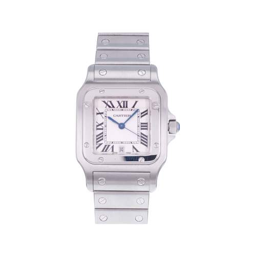 Montre d'occasion CARTIER Santos mixte quartz bracelet acier