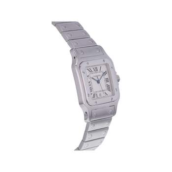 Montre d'occasion CARTIER Santos mixte quartz bracelet acier