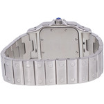 Montre d'occasion CARTIER Santos mixte quartz bracelet acier - vue 3