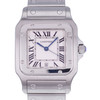 Montre d'occasion CARTIER Santos mixte quartz bracelet acier - vue VD1