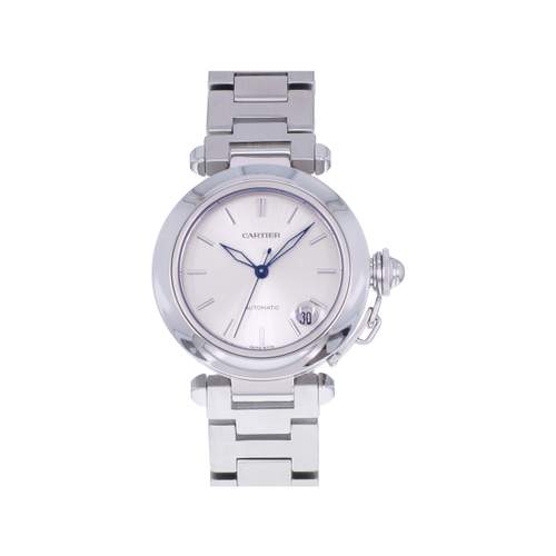 Tweedehands horloge CARTIER Pasha dames automatisch stalen armband
