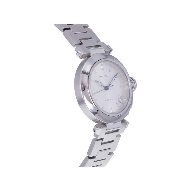 Montre d'occasion CARTIER Pasha femme automatique bracelet acier - vue 2