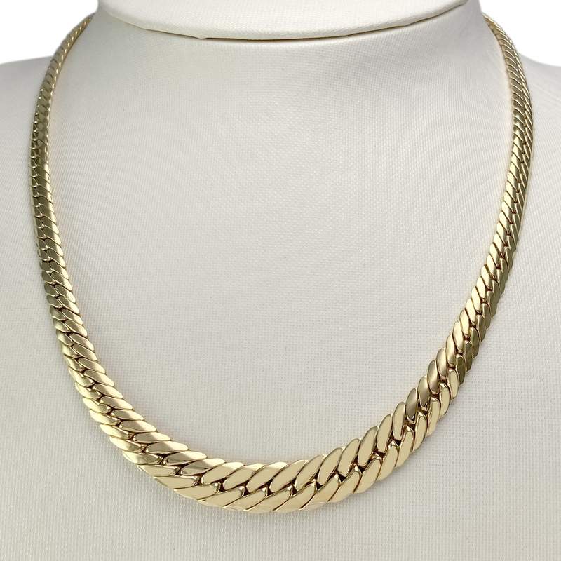Collier d'occasion or 750 jaune maille anglaise - vue 2
