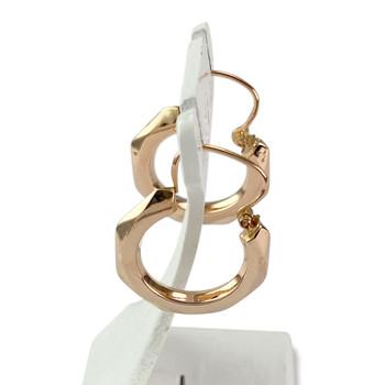 Créoles d'occasion or 750 jaune facettées