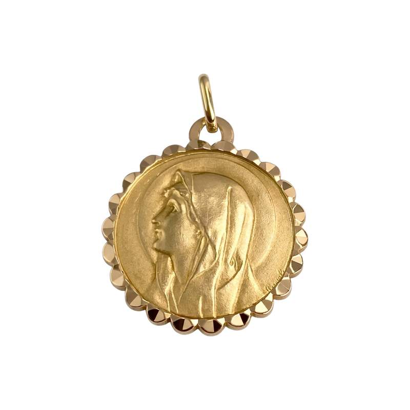 Médaille vierge d'occasion or 750 jaune - vue 1
